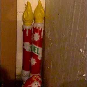 Antique Christmas candle lights.